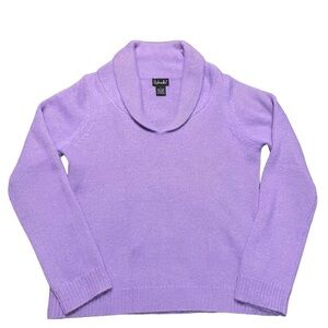 Angora Rabbit Hair/Lambswool Blend Lavender Sweater - Sz L